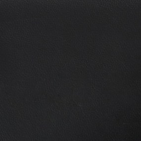 fekete műbőr szárnyas fejtámla 93x16x78/88 cm