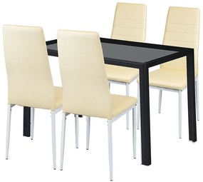 Nicole 4+1 étkező garnitúra bézs