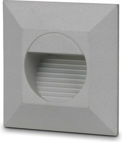 Lépcsővilágítás süllyesztett lámpatest Led lépcsőlámpa 230V IP54 2W Szürke