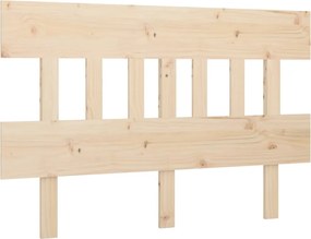 vidaXL tömör fenyőfa ágyfejtámla 153,5x3x81 cm