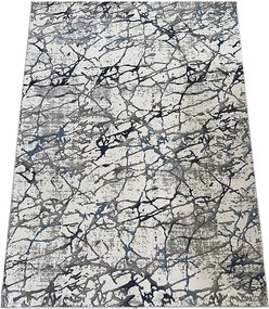 Szőnyeg 200x290 Krém Szürke-kék Modern Hálószoba Nappali Márvány