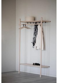 Natúr színű tölgyfa előszoba bútor Milford - Rowico