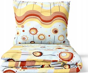 Kéreg Ágyneműhuzat 160X200 Fehér Mintás 100% pamut