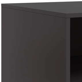 2 db fekete acél TV-szekrény 67 x 39 x 44 cm