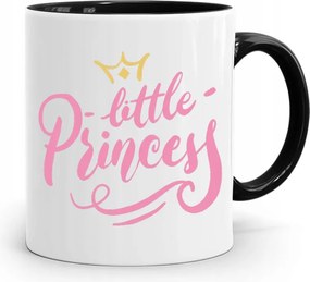 Fekete Gyereknapi Bögre Hercegnő Lányának, fényképes nyomattal