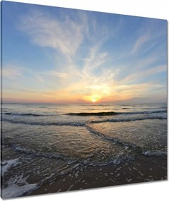 Vászonkép 80x80 Naplemente a tengerparton