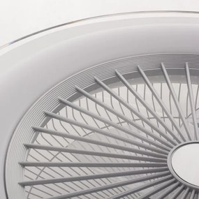 LED Dimmelhető mennyezeti lámpa ventilátorral ZONDA LED/48W/230V ezüst + távirányító
