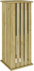 vidaXL Növényágyak dobozok Barna 33 x 33 x 85 cm Impregnált fenyőfa