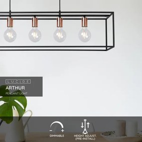 Lucide 08424/05/30 - Függeszték ARTHUR 5xE27/60W/230V
