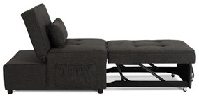 Ágyazható Fotel Fekete Színben. IBERIS 80 cm