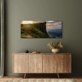 Egy nő képe a sziklán (120x50 cm)