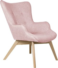 Világos rózsaszín fotel Niko – Ropez