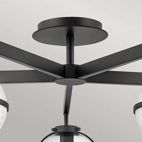 Hinkley Lighting Hollis HK-HOLLIS-5-C-BK Plafonlámpa 5x40 W/E14 ip44