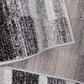 Modern szürkésbarna szőnyeg téglalapokkal Szélesség: 80 cm | Hossz: 150 cm
