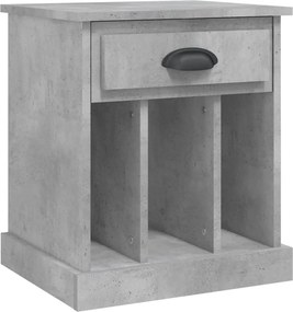 vidaXL betonszürke éjjeliszekrény 43x36x50 cm