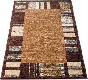 Szőnyeg 120x170 Barna Hálószoba Nappali Modern Bézs Barna