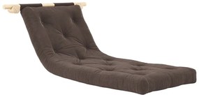 Sötétbarna kordbársony fotel Hooked – Karup Design