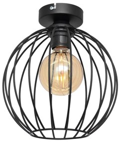 Felületre szerelhető csillár MERCURE 1xE27/15W/230V á. 24 cm fekete