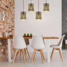 Globo 15450-4H ABINY 4xE27/60W/230V arany-fekete függeszték