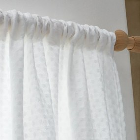 Fehér fényáteresztő függöny 140x183 cm Muscat Waffle – Pineapple Elephant