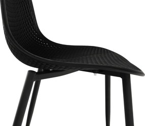 Étkező szék, fekete, TEGRA TYP 2