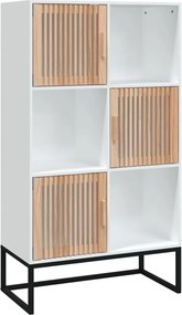 vidaXL fehér szerelt fa magasszekrény 70 x 35 x 125 cm