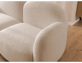 Világosbarna buklé sarokkanapé (bal oldali-heverő résszel) Orbit – Ropez