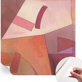 Mosható öntapadós fotótapéta étkezőbe Színes formák 250x250 cm