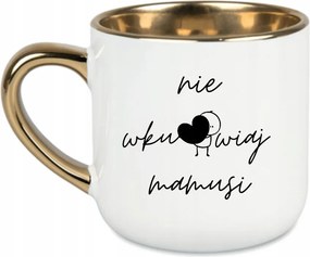 Elegáns bögre, arany kivitel, 400 Fehér