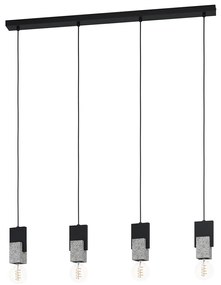 Eglo 99532 - Csillár zsinóron LOBATIA 4xE27/40W/230V