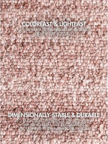 Törtrózsaszín kézi szövésű buklé szőnyeg 160x230 cm Notting Hill Portobello – Ted Baker