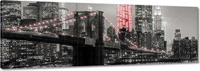 Vászonkép 60x20 New York Manhattan híd