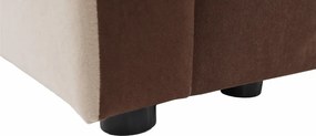 Univerzális ülőgarnitúra, barna/bézs, PAULITA NEW