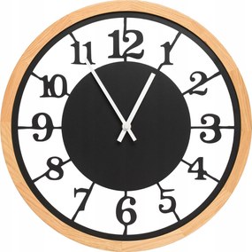 Leja falióra 37cm fa Tölgy konyhába nappaliba hálószoba hangtalan