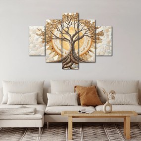 Kép – Arany életfa mozaikban (150x105 cm)