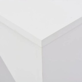 fehér bárasztal mozgatható polccal 138 x 39 x 110 cm