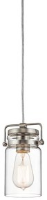 Elstead KL-BRINLEY-MP-NI - Csillár zsinóron BRINLEY 1xE27/60W/230V matt króm