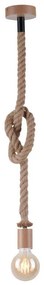 Leuchten Direkt 13572-79 - Csillár zsinóron DIY 1xE27/10W/230V barna