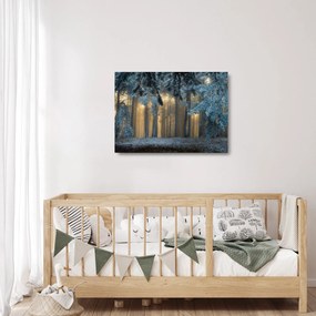 A havas erdő képe (üvegen) (70x50 cm)