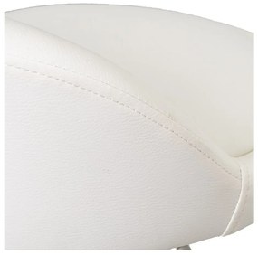 Fehér bőr utánzat állítható magasságú bárszék szett 2 db-os (ülésmagasság 72 cm) – Casa Selección