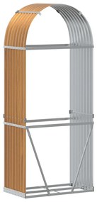 fautánzatú horganyzott acél rönktartó 80 x 45 x 190 cm