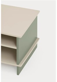 Zöld-krémszínű éjjeliszekrény Inari – Teulat