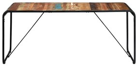 Tömör újrahasznosított fa étkezőasztal 180 x 90 x 76 cm