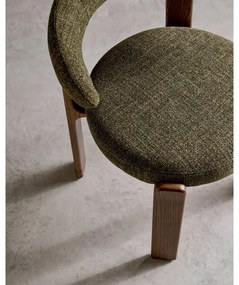 Khaki-barna kőrisfa étkezőszék Granite – Kave Home