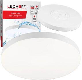 Plafon Led mennyezeti lámpa 36W 40cm Kerek 3 szín lámpatest Panel fürdőszoba