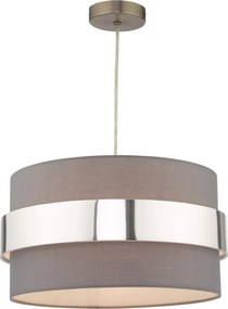 Dar Lighting modern függeszték oki króm szürke daroki6539
