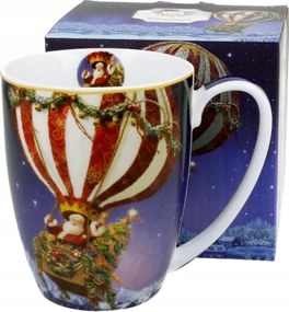 Karácsonyi bögre 350ml Mikulás szánban Mikulás ajándék