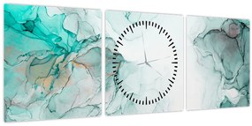 Kép - Tinta absztrakció 2 (órával) (90x30 cm)