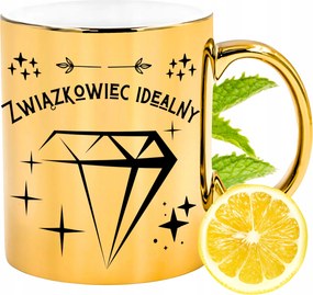 Arany csillogó bögre szakszervezeti ajándék fényképes nyomtatással