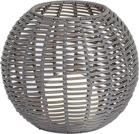 Kültéri asztali lámpa sötétszürke 30 cm LED-del, USB-C-vel újratölthető IP44 - Oli